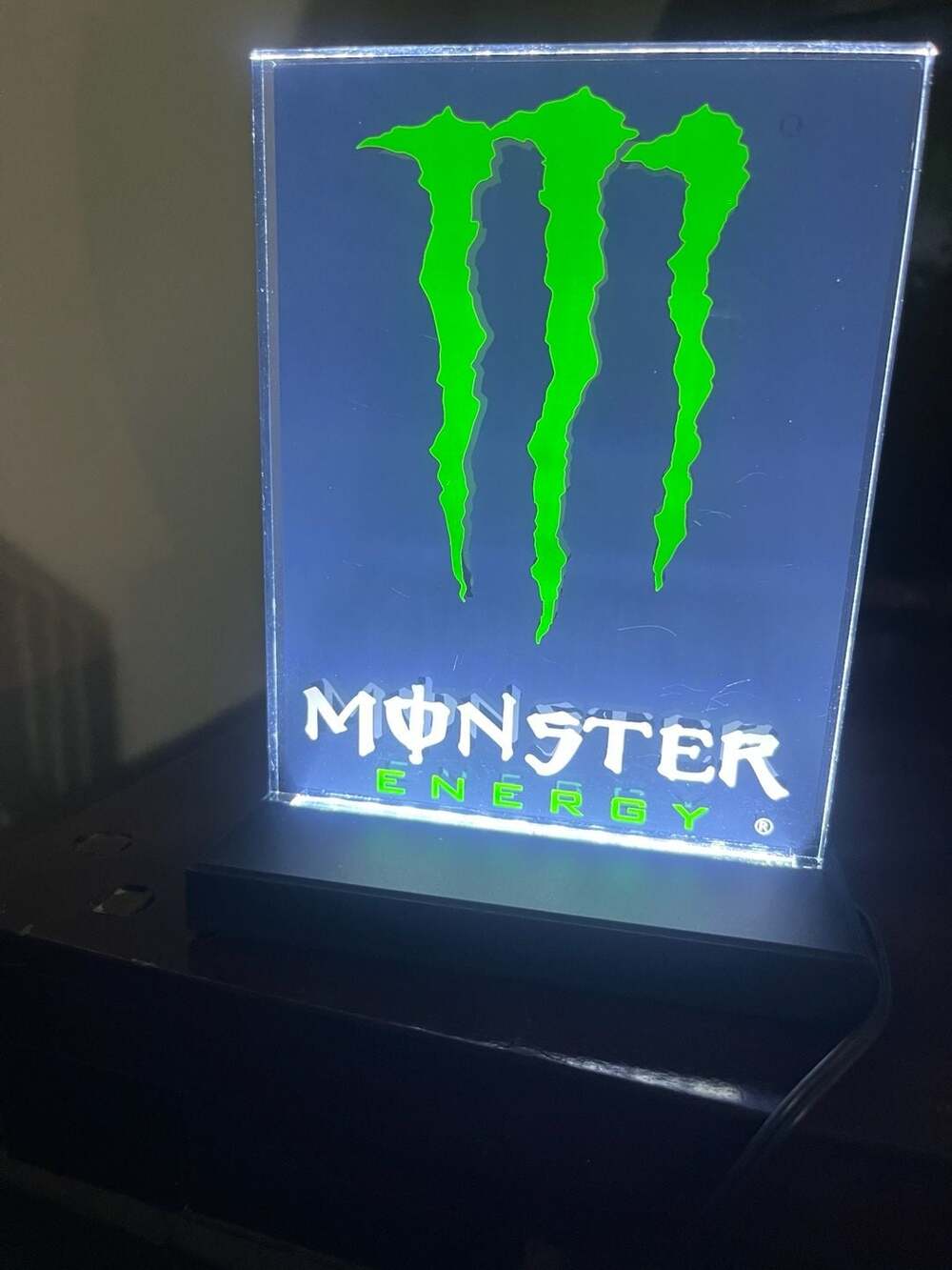 Monster Energy LED Glow Base Acrylic Light Sign